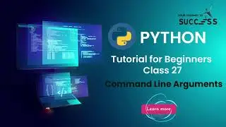 #27 Command line Arguments in python |  Introduction Of Input Output | Python Tutorial For beginners