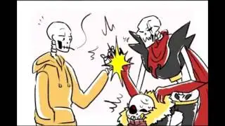 【UnderswapYUnderfell】Celos de UF!Papyrus comic en español