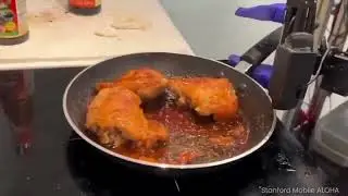 The robot is cooking! Who's hungry?