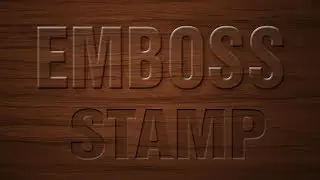 How to Crave Text in Photoshop || Stamp Effect in Photoshop || Letter Emboss