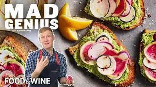 Radish Tartines with Green Butter Make a Perfect Appetizer | Mad Genius | Food & Wine