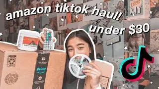 TIKOK AMAZON HAUL| aztec healing clay | led lights | fast drying hair towel!