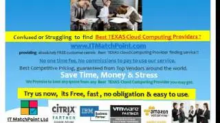 Find Cheapest TEXAS Cloud Computing Providers