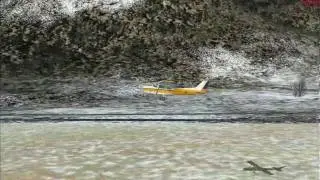 Landing in St Stephan, Switzerland. LSAZ
