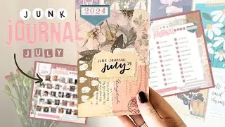 JUNK JOURNAL JULY 2024 🌟 Prompt list, creator collaboration & free printable!