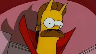 The Simpsons Jury Of The Dammed!! NED FLANDERS THE DEVIL (Classic Scene)