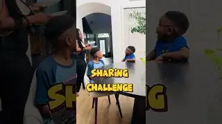 Sharing Challenge |  PART ONE  I didn’t see  that coming #subscribe #siblings #youtubeshorts