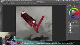 (part 2) How to paint oils digitally in Photoshop: Inktober Crystal
