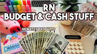 RN BUDGET AND CASH STUFF! NOT ENOUGH EDITION. NEW ETSY PRODUCTS!!