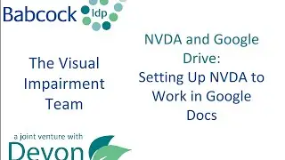 Setting Up NVDA to Work in Google Docs