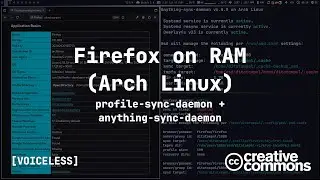 Firefox on RAM (Arch Linux) [Voiceless Video]
