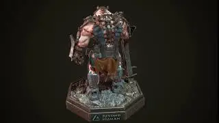 Artstation's Beyond Human entry neutral pose turntable