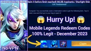 x3 MLBB Redeem Codes December 02, 2023 - Mobile Legends Diamonds Codes 💎💎💎 Hurry Up!