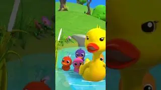Five Little Ducks #babysongs #nurseryrhymes #farmees #cartoon