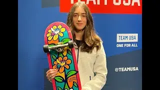 U.S. Olympic skateboarder Minna Stess on her hope for herself in Paris #olympics #skateboarding