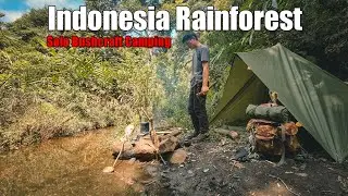 Solo Bushcraft Camping - Indonesia Rainforest