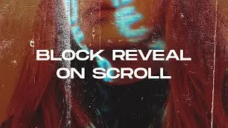 Block Reveal Effect On Scroll [Animation On Scroll]