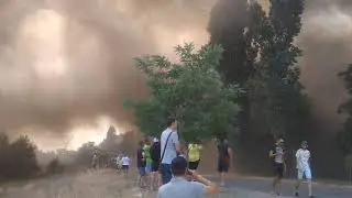 В Новой Каховке горит 5-ти этажный дом