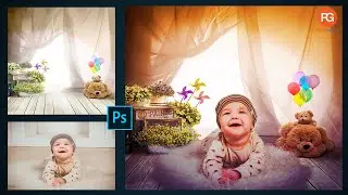 How to edit baby photos in Photoshop tutorial || baby photo editing || Patel Graphics