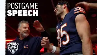 Eberflus, Kmet locker room speech after win over Jaguars | Chicago Bears