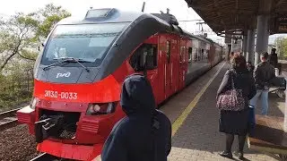 Владивосток. Прокатился на новой электричке ЭП3Д-0033