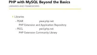 PHP Tutorial   Advanced   14 04  Building PHP libraries and frameworks