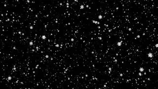 Snow Flakes Black Background (overlay)