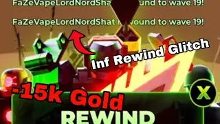 Infinite Rewind Glitch | Roblox Tower Defense X