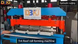 Aluminium TR4 Roof Panel Roll Forming Machine Colored Glaze Steel