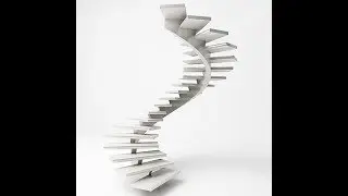 Easy way of making CIRCULAR STAIRS in MAYA tutorial.