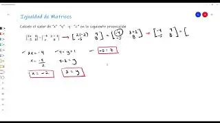 Igualdad de Matrices