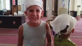 Саша, Гена и мама в паранже. Мечеть Эль Мина в Хургаде