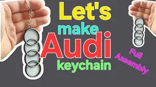 Audi Keychain Full #audi #music #3dprinting #3d #3dprinted #diy #home #bambulab #cool #keychain