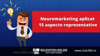 Neuromarketing aplicat – 15 aspecte reprezentative