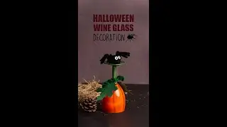 Halloween Wine Glass Decoration | Home Decoration | Glass Painting Ideas | Pumpkin Crafts | 