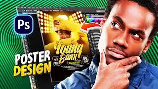 How To Easily Create a Night Club Spotlight For a Poster Design on Adobe Photoshop || 2023 チュートリアル
