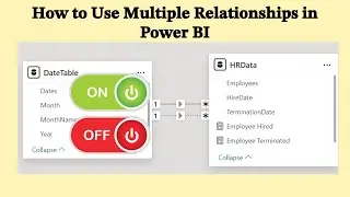 Multiple Relationships In Power BI using USERELATIONSHIP() - Handling Inactive Relationship
