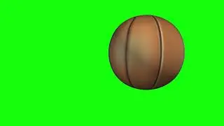 Chroma key (video on a green background) basketball ball. After Effects Shooting On Green