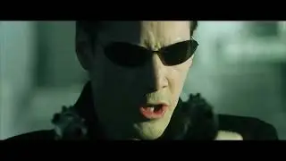 Нео уклоняется от пуль под песню 
