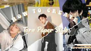 How To Create Torn Paper Style | cara membuat foto efek robekan kertas | sefruit tutorial