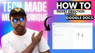 How to insert direction symbol In Google Docs