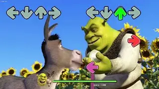 Shrek teaches Donkey how to play Friday Night Funkin' | Bopeebo Fnf Meme Edit