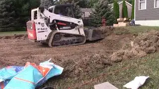 How to dig out a poolpad for a hardsided above ground swimming pool