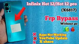 Infinix Hot 12 Pro frp bypass Android 12 | Infinix X6817 Frp Unlock Without pc | Hot 12 frp Bypass |