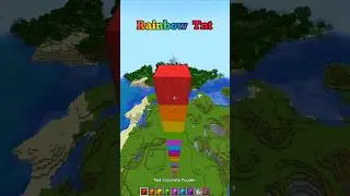 Minecraft Rainbow tnt 🌈 (はいよろこんで) #minecraft #shorts