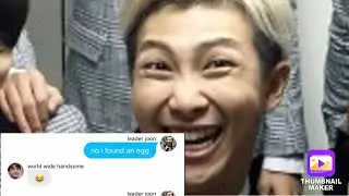 BTS texts// RM finds an egg🐣 part 1