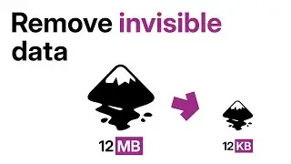 Reduce the size of Inkscape documents from MBs to KBs