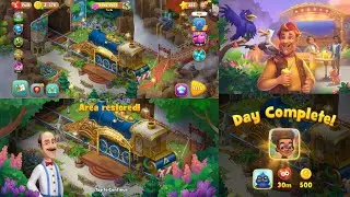 Gardenscapes |  Area Restored | Open New Area | Train Station