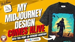 T-shirt designed with AI | My Midjourney design comes alive with this print-on-demand Company