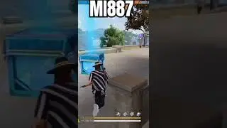 Mi887 The Hidden Knocked Enemy not See Me 🤣 #freefire #short #shorts